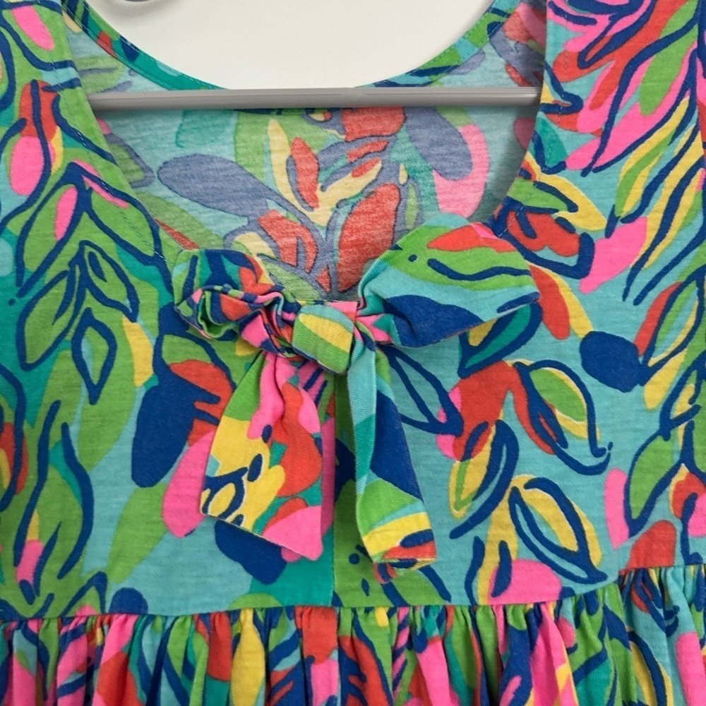 Lilly Pulitzer Mini Loro Dress Floral Circle Dress mommy and me Girls XS (2-3) - Picture 6 of 9
